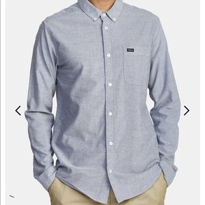 NWT RVCA Long Sleeve Button Up Shirt